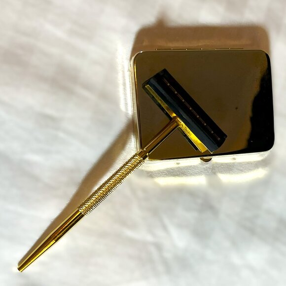 Smythson gold-plated men's travel razor - Picture 4 of 12